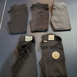 Toddler Girls pants & jeggings 5 pairs assorted size 4T & size 5T